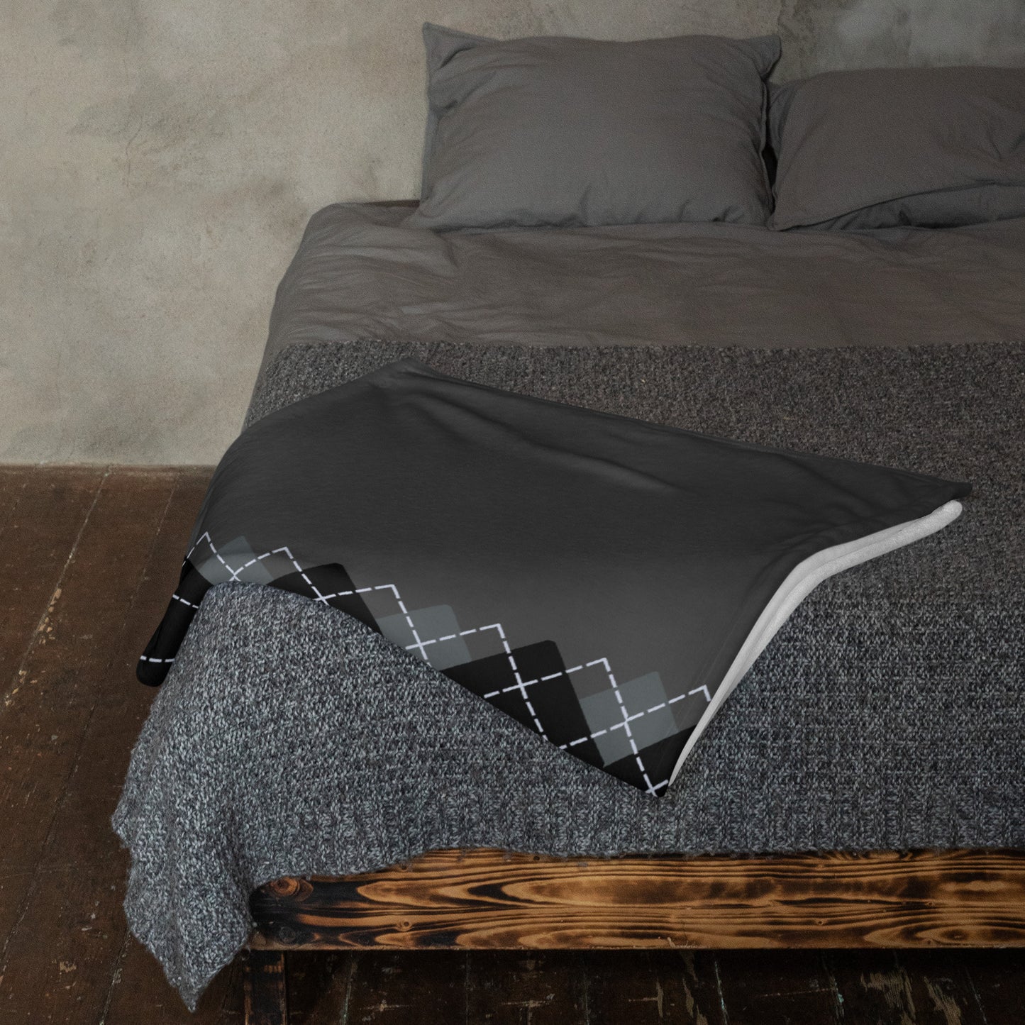 argyle throw blanket