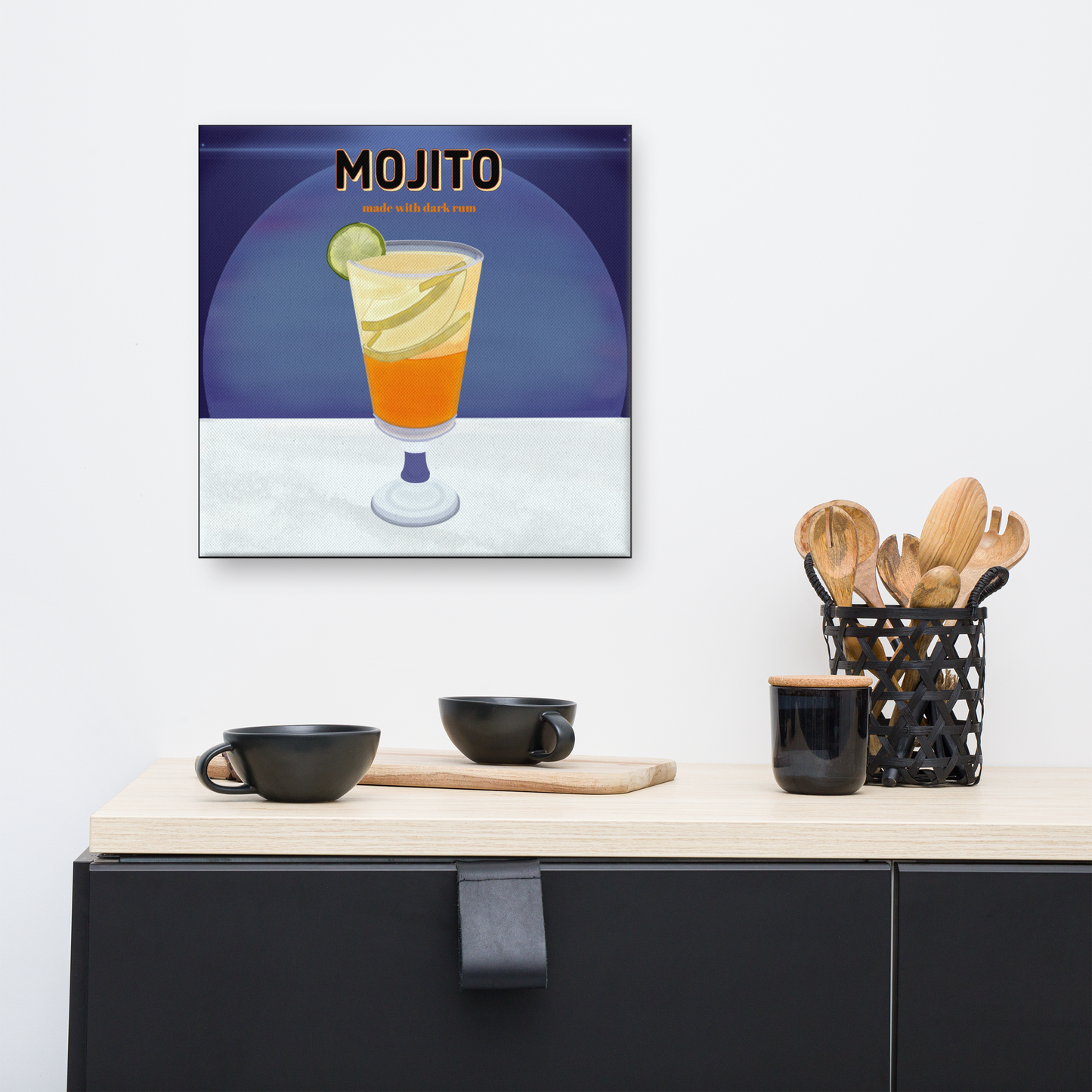 Wall Art Mojito Cocktail Painting