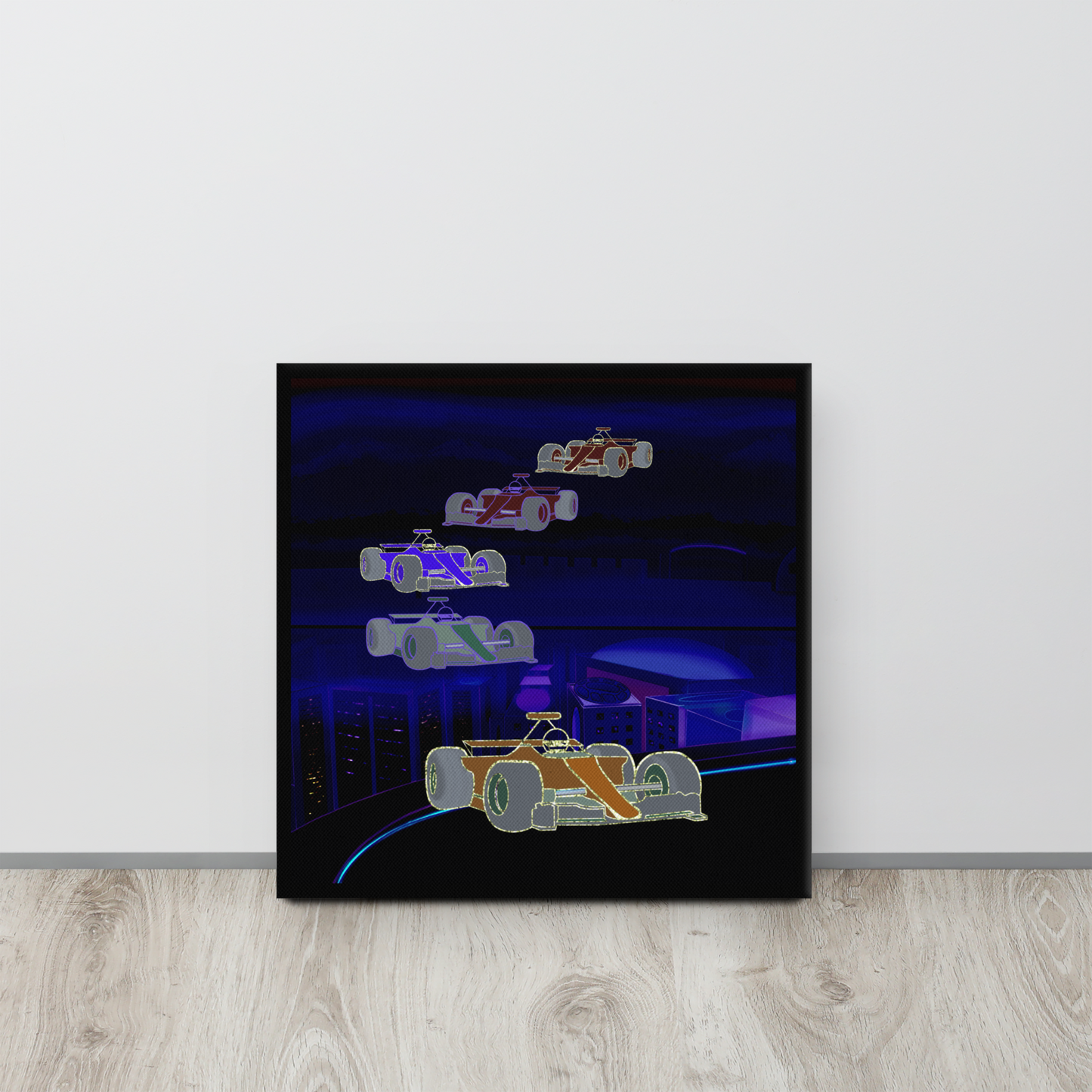 Wall Art Futuristic Motorsport Painting
