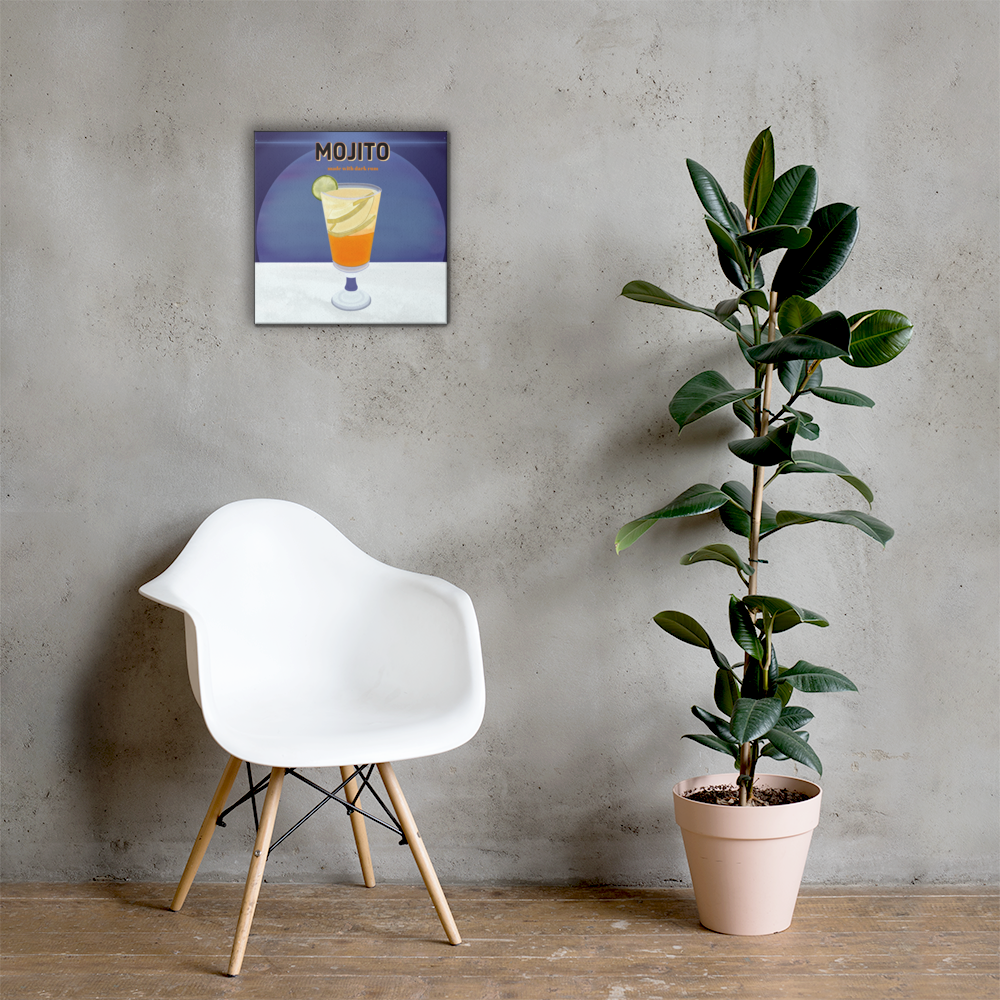 Wall Art Mojito Cocktail Painting