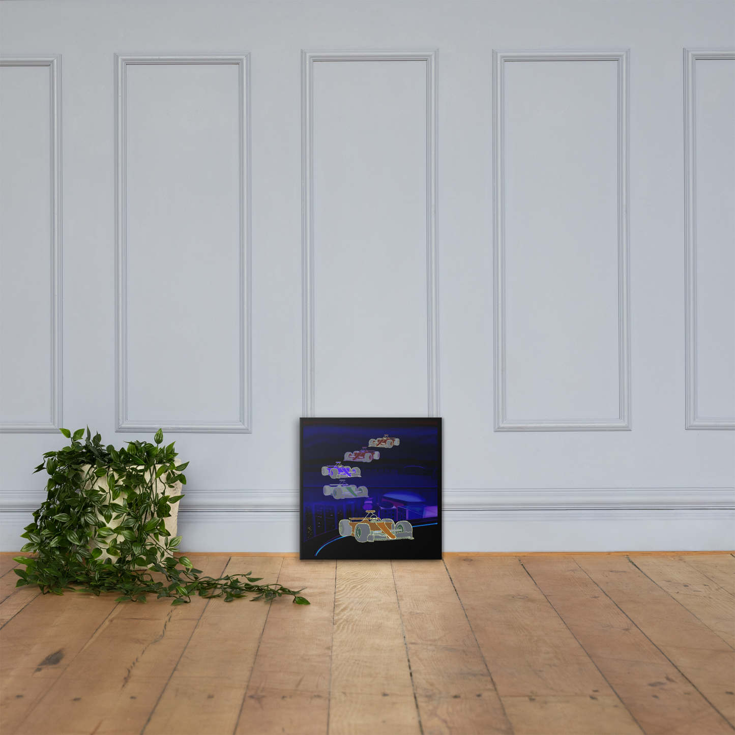 Wall Art Futuristic Motorsport Painting