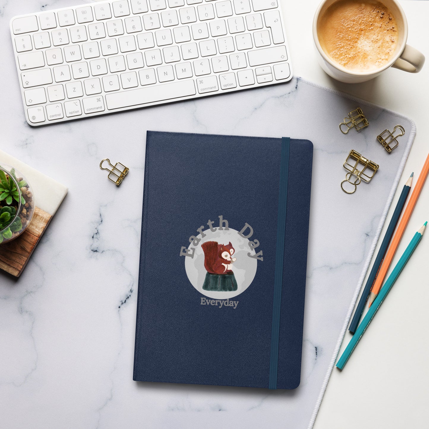 Hardcover Earth Day Red Squirrels Journal