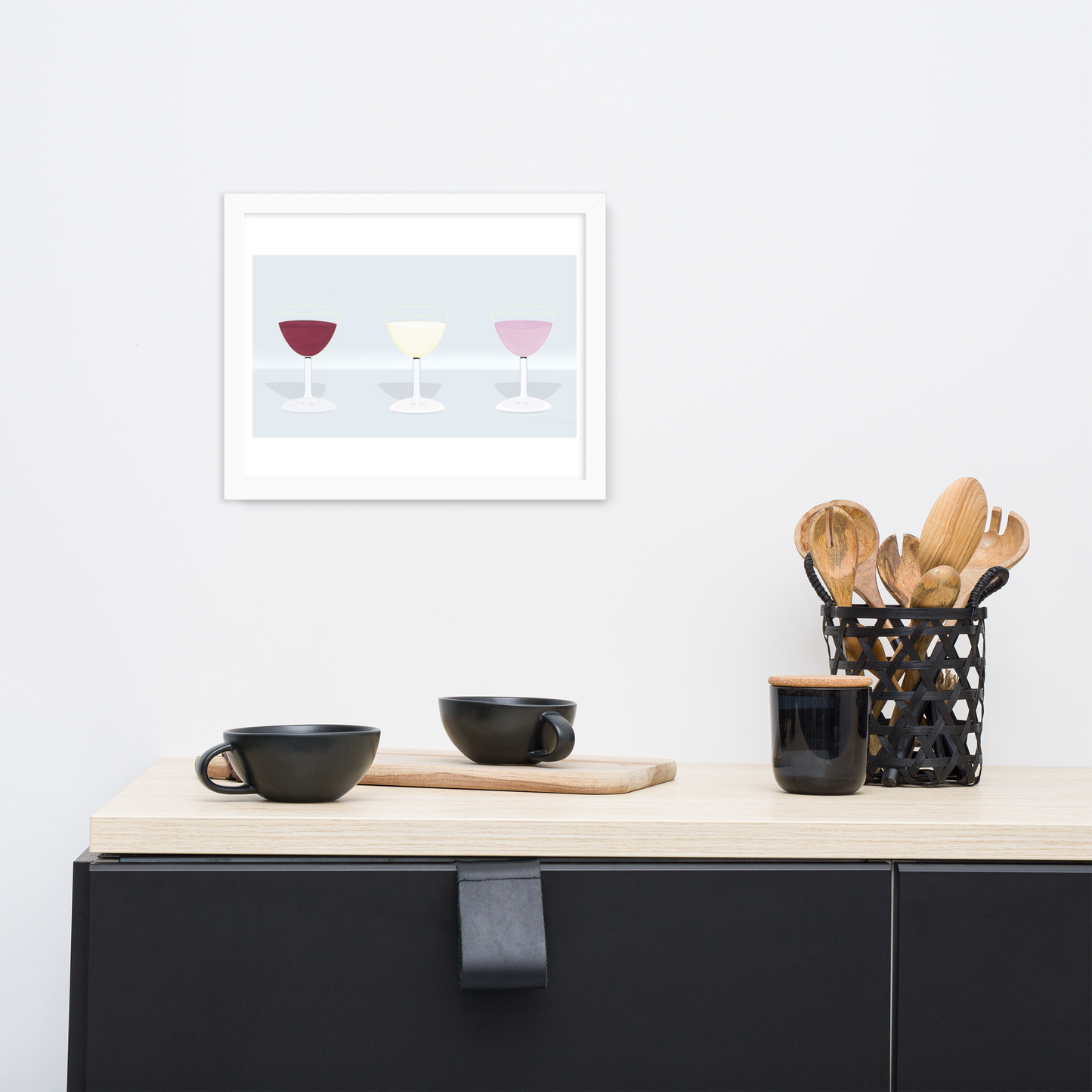 Wall Art Wine Trio Painting