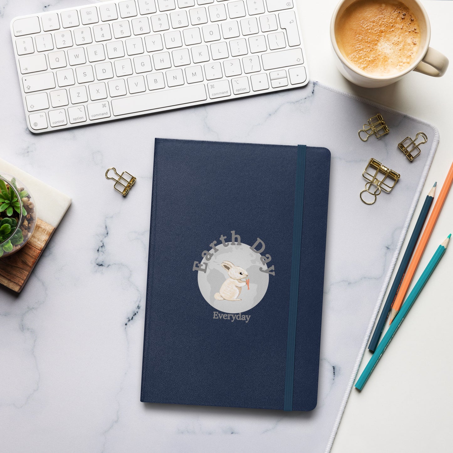 Hardcover Earth Day Rabbit Journal