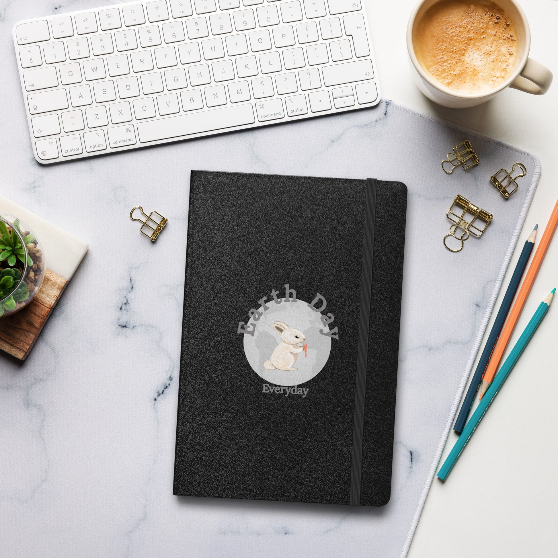 Hardcover Earth Day Rabbit Journal