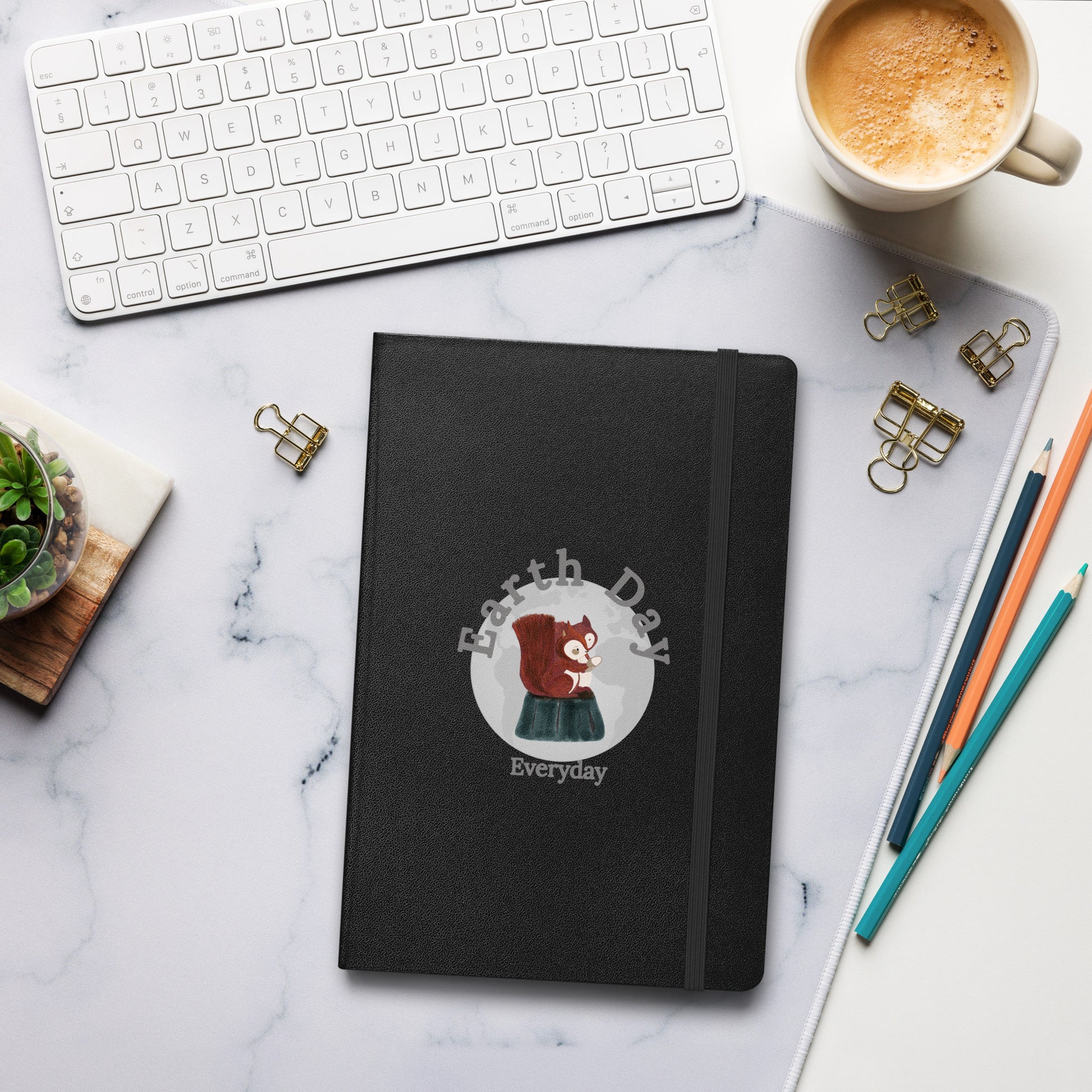 Hardcover Earth Day Red Squirrels Journal
